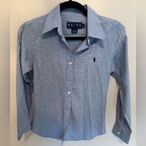Women’s Ralph Lauren Long Sleeve Button-Down Shirt, Size M